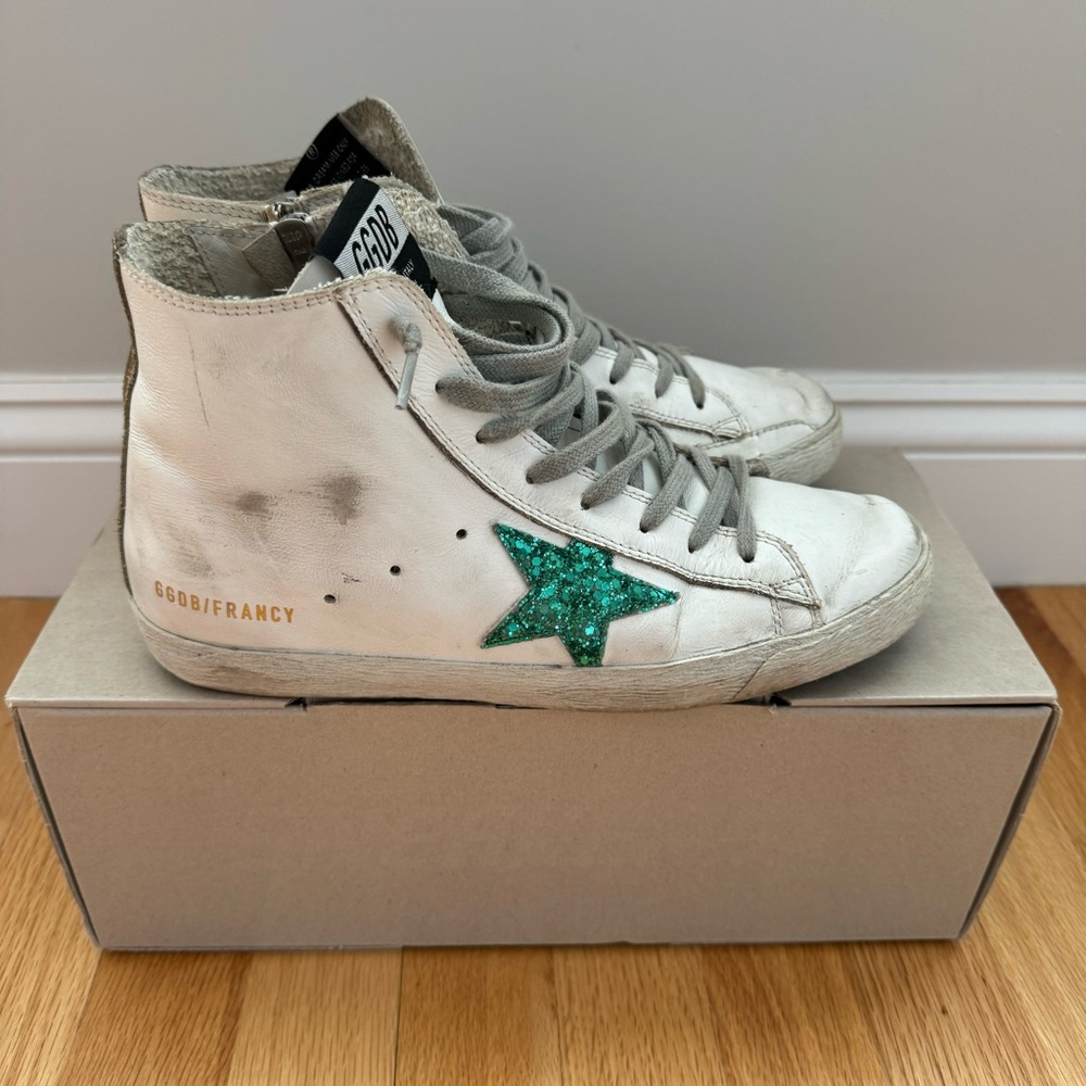 Golden Goose Francy High-Top Leather Sneakers